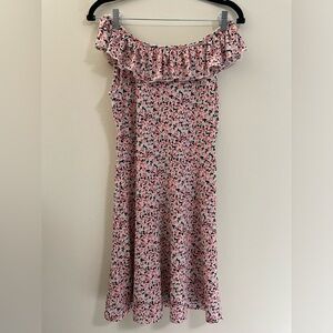 Vero Moda‎ Off the Shoulder Floral Mini Dress - XS